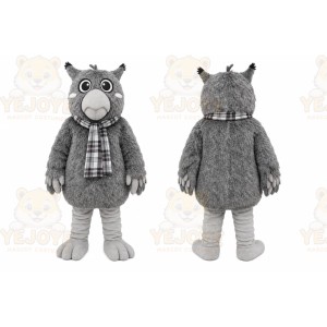 Gray Owl Mascot Costume for School Events