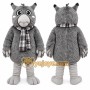 Gray Owl Mascot Costume for School Events