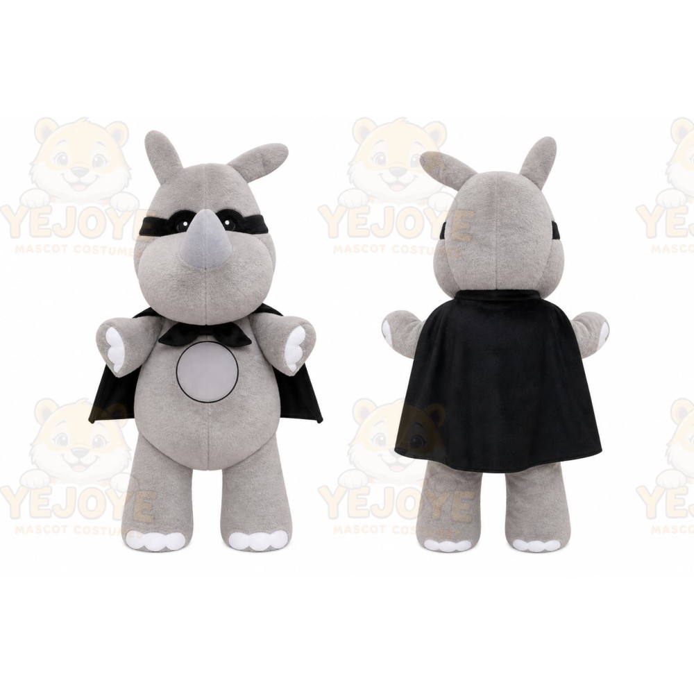 Gray Rhinoceros Mascot Costume for Events and Promotions