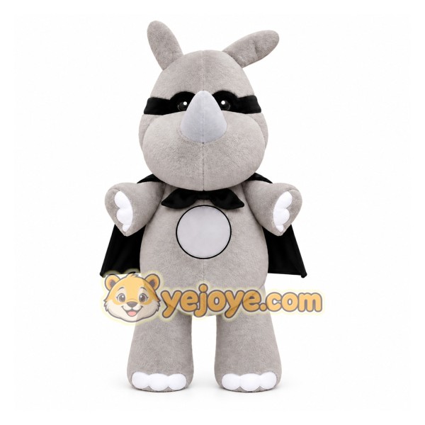 Gray Rhinoceros Mascot Costume for Events and Promotions