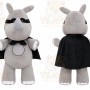 Gray Rhinoceros Mascot Costume for Events and Promotions