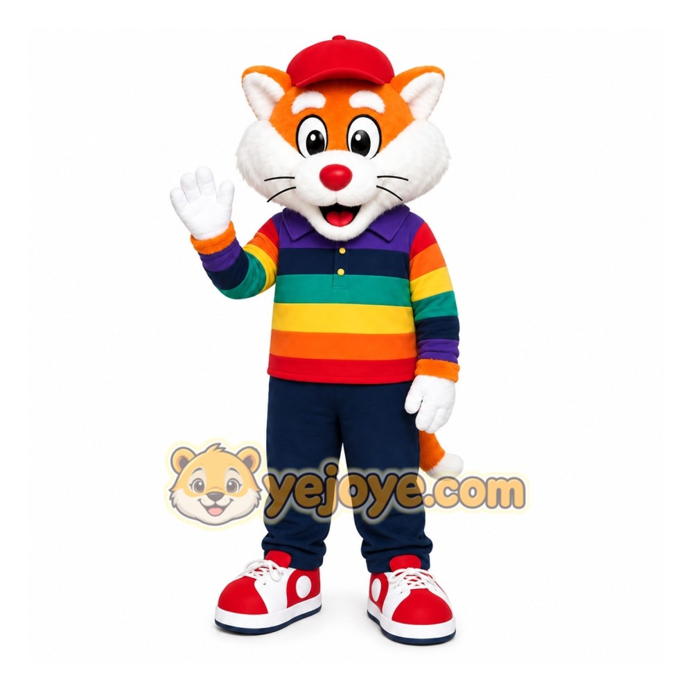 Orange Cat Mascot Costume for Children's Events Orange Cat Mascot Costume for Children's Events