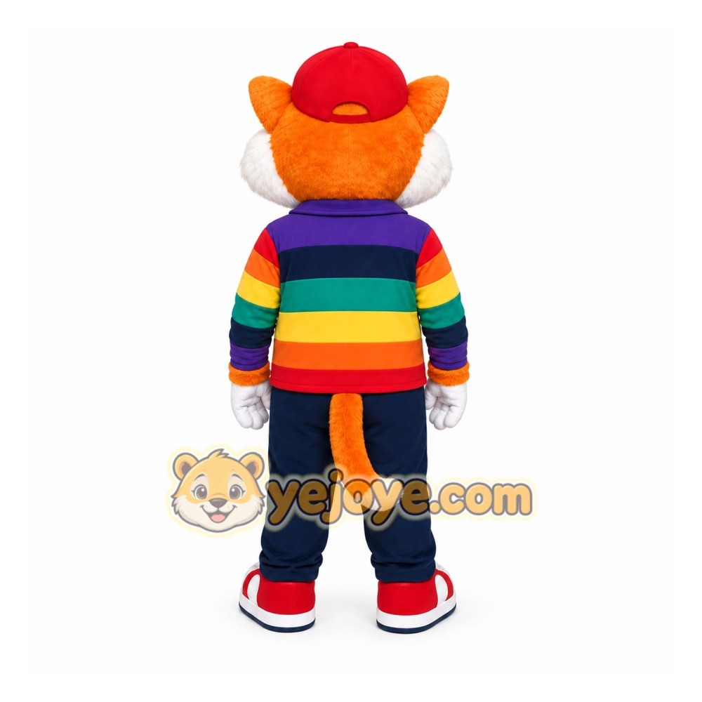 Orange Cat Mascot Costume for Children's Events Orange Cat Mascot Costume for Children's Events