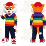 Orange Cat Mascot Costume for Children's Events