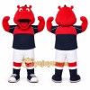 Red Hippopotamus Mascot Costume for Sports Events