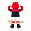 Red Hippopotamus Mascot Costume for Sports Events