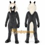 Gray Horse Mascot Costume for Sports Events