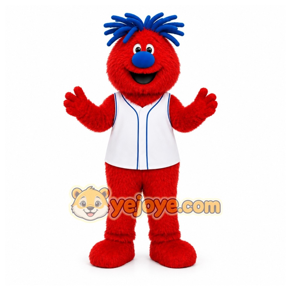 Red Monster Mascot Costume for Children's Events Red Monster Mascot Costume for Children's Events
