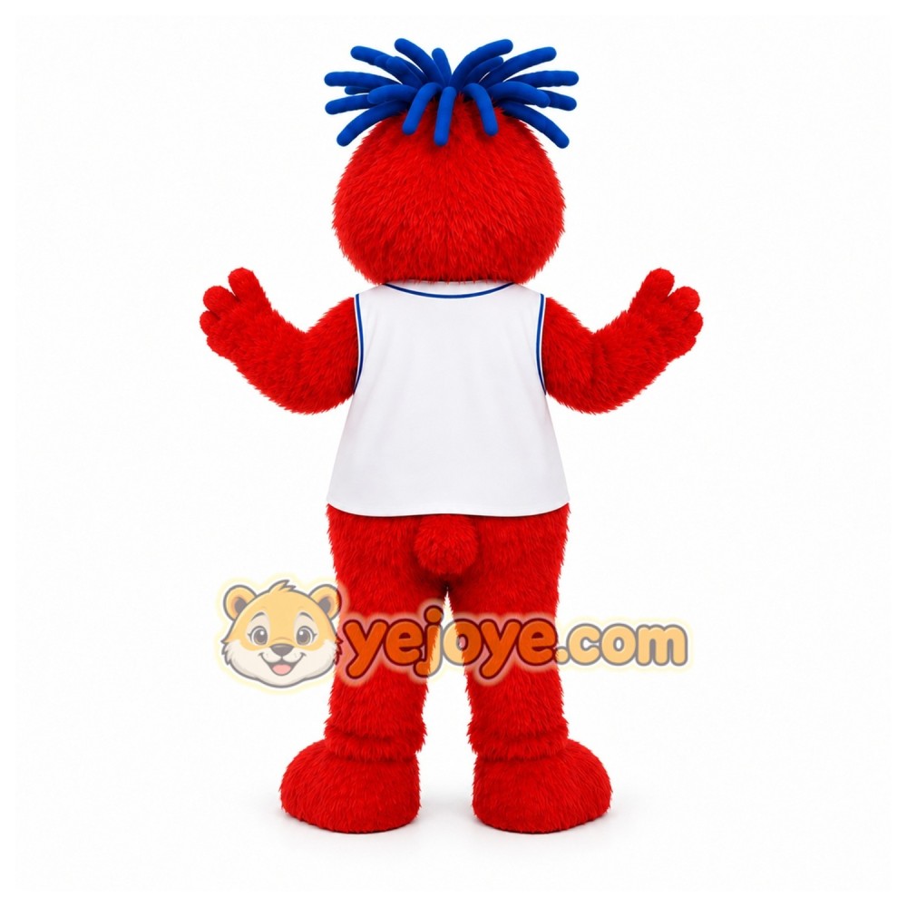 Red Monster Mascot Costume for Children's Events Red Monster Mascot Costume for Children's Events