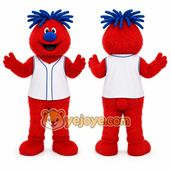 Red Monster Mascot Costume for Children's Events