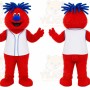 Red Monster Mascot Costume for Children's Events