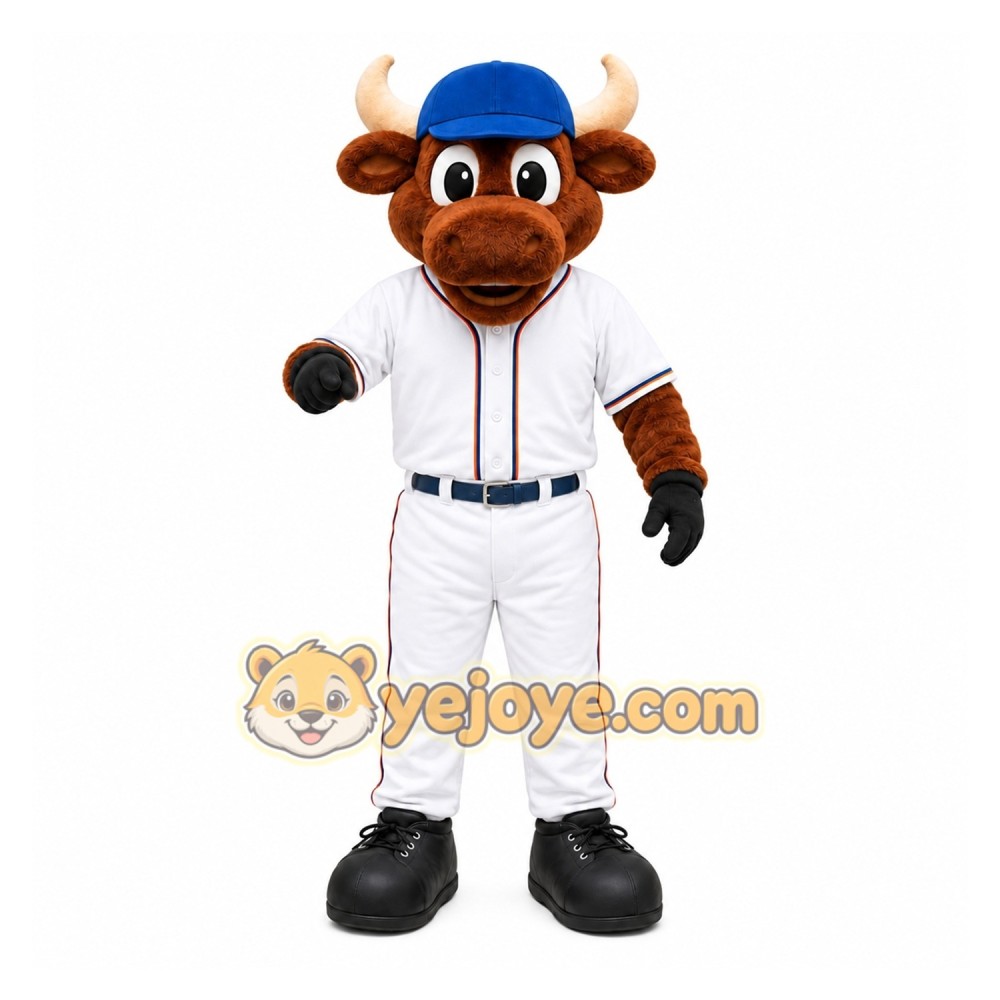 Brown Bull Mascot Costume for Sports Events Brown Bull Mascot Costume for Sports Events