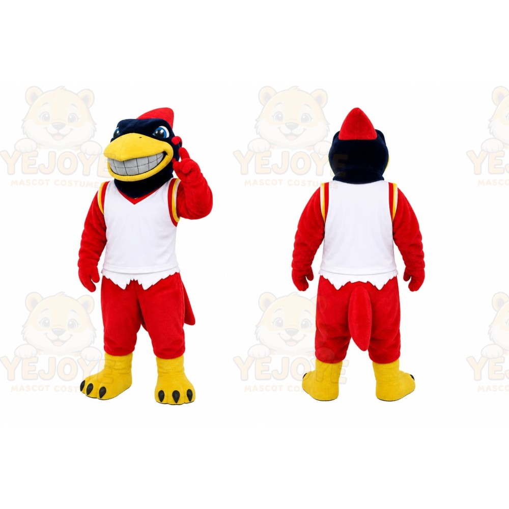 Red Bird Mascot Costume for Sports Events