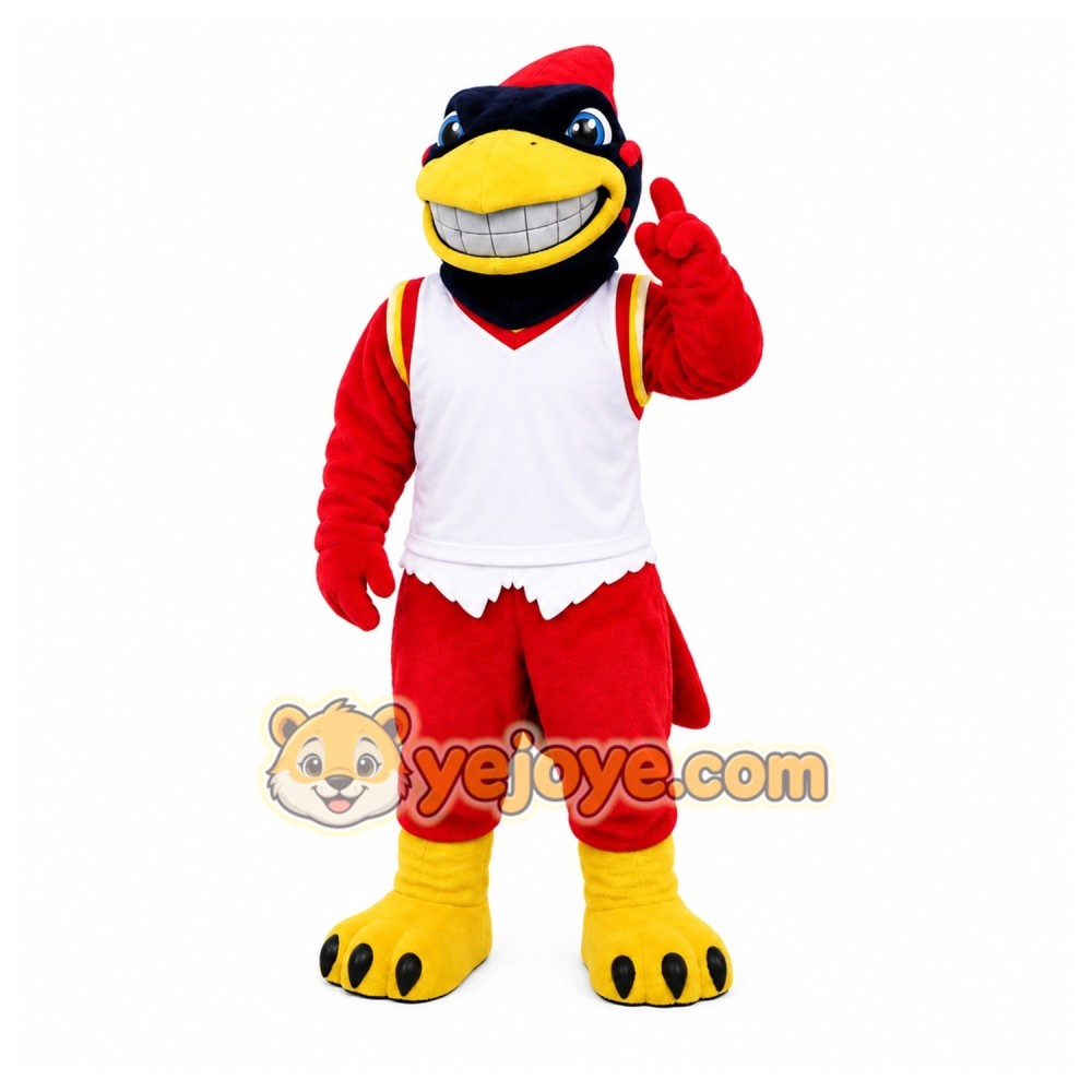 Red Bird Mascot Costume for Sports Events