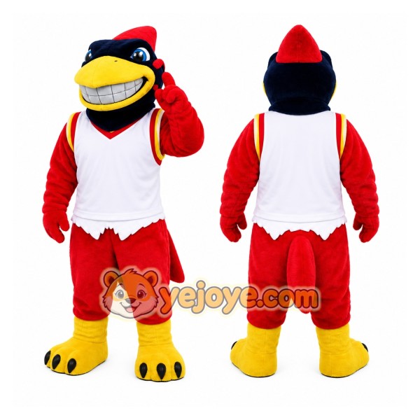 Red Bird Mascot Costume for Sports Events