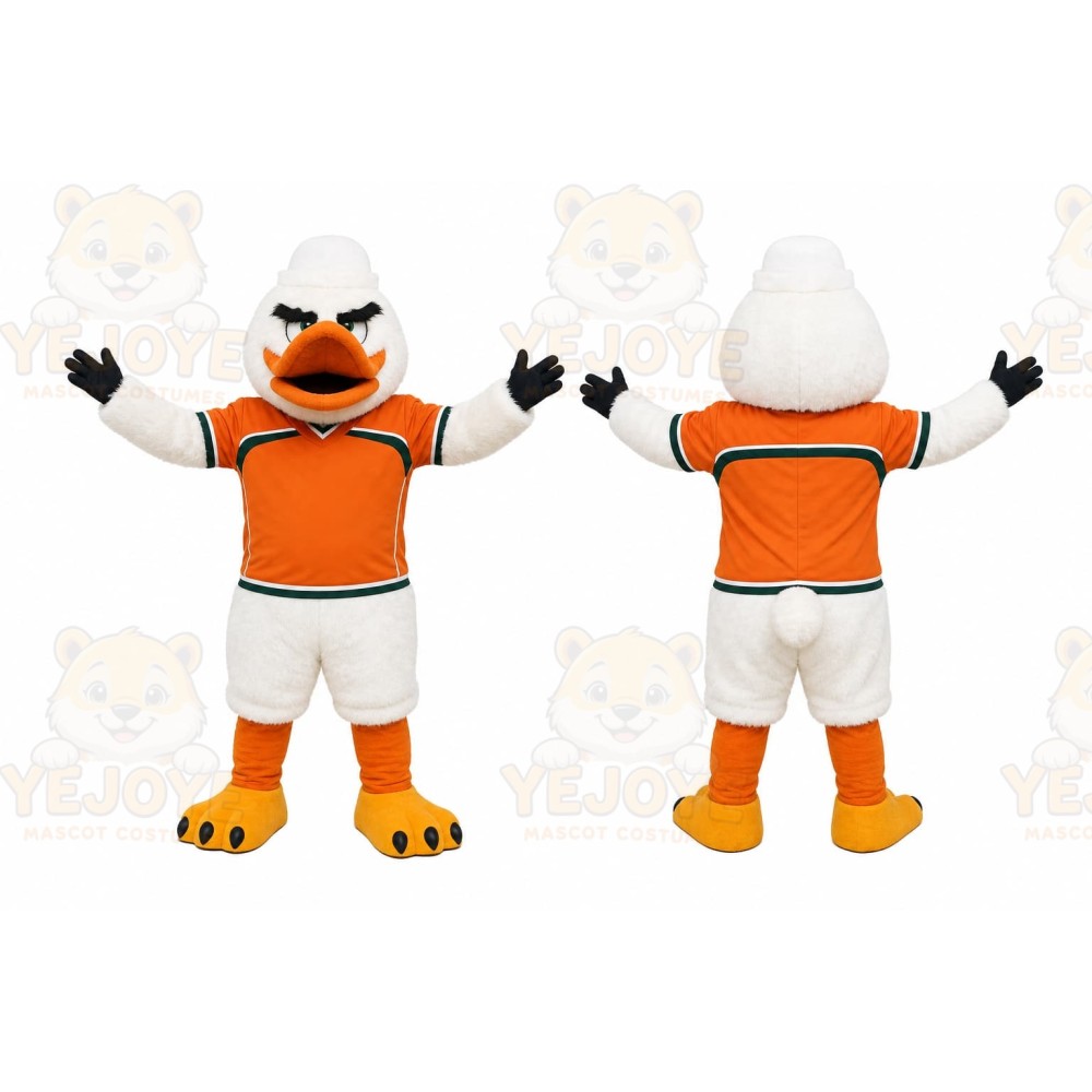 White Duck Mascot Costume for Sports Events