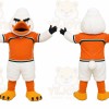 White Duck Mascot Costume for Sports Events