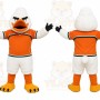 White Duck Mascot Costume for Sports Events