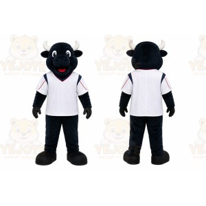Black Bull Mascot Costume for Sports Events