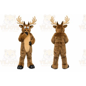 Brown Reindeer Mascot Costume for Holiday Events
