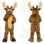 Brown Reindeer Mascot Costume for Holiday Events