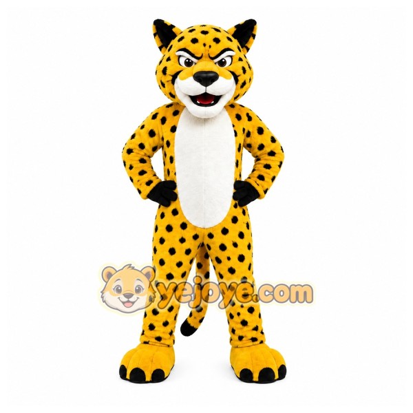 Yellow Cheetah Mascot Costume for Events and Promotions
