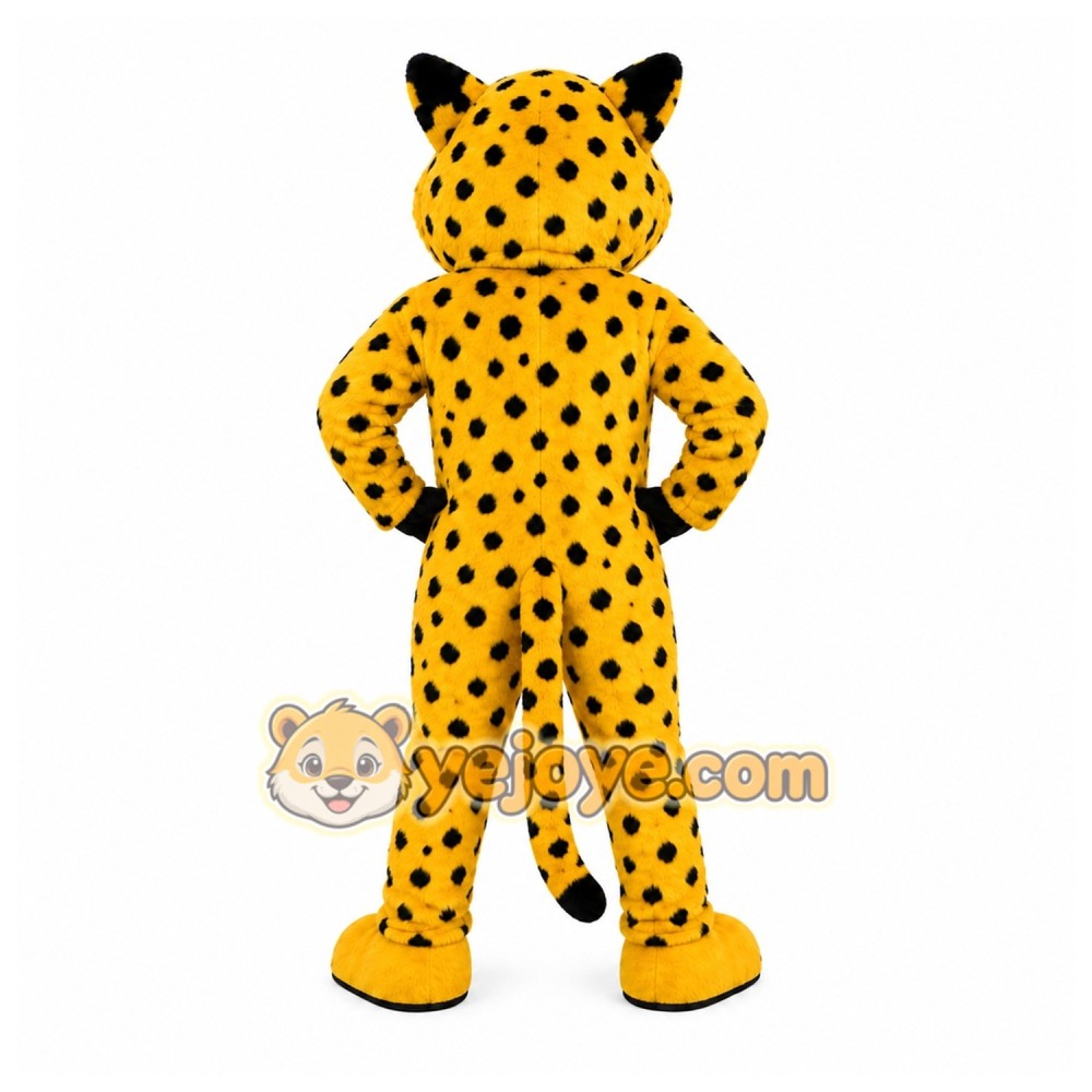 Yellow Cheetah Mascot Costume for Events and Promotions Yellow Cheetah Mascot Costume for Events and Promotions