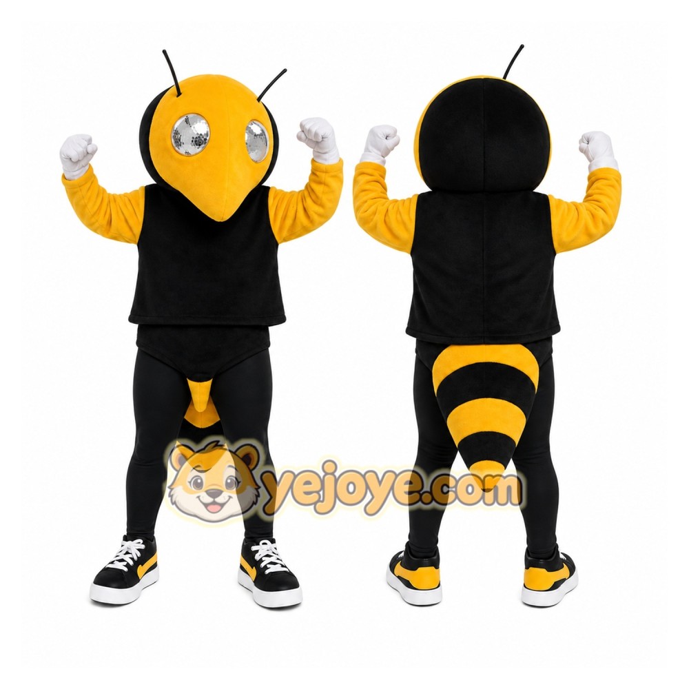 Black Bee Mascot Costume for Events and Promotions Black Bee Mascot Costume for Events and Promotions