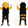 Black Bee Mascot Costume for Events and Promotions