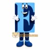 Blue Letter Block Mascot Costume for Events and Promotions Blue Letter Block Mascot Costume for Events and Promotions