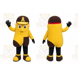 Yellow Peanut Mascot Costume for Events and Promotions