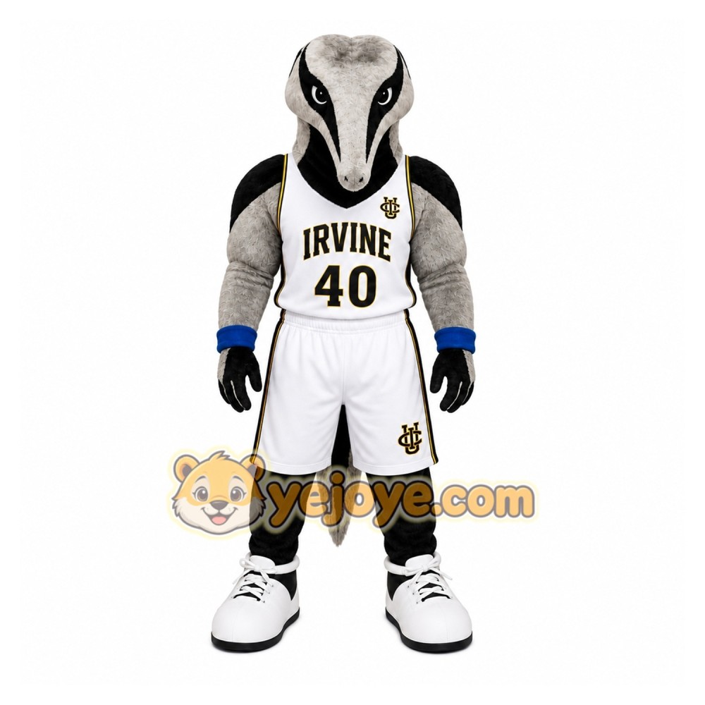 Gray Anteater Mascot Costume for Sports Events Gray Anteater Mascot Costume for Sports Events