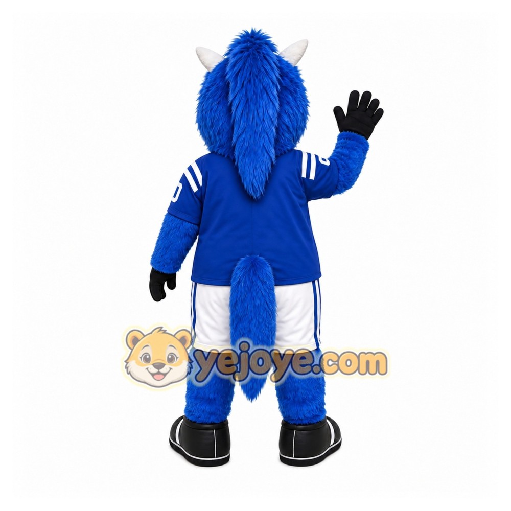 Blue Horse Mascot Costume for Sports Events Blue Horse Mascot Costume for Sports Events