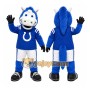 Blue Horse Mascot Costume for Sports Events
