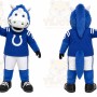 Blue Horse Mascot Costume for Sports Events