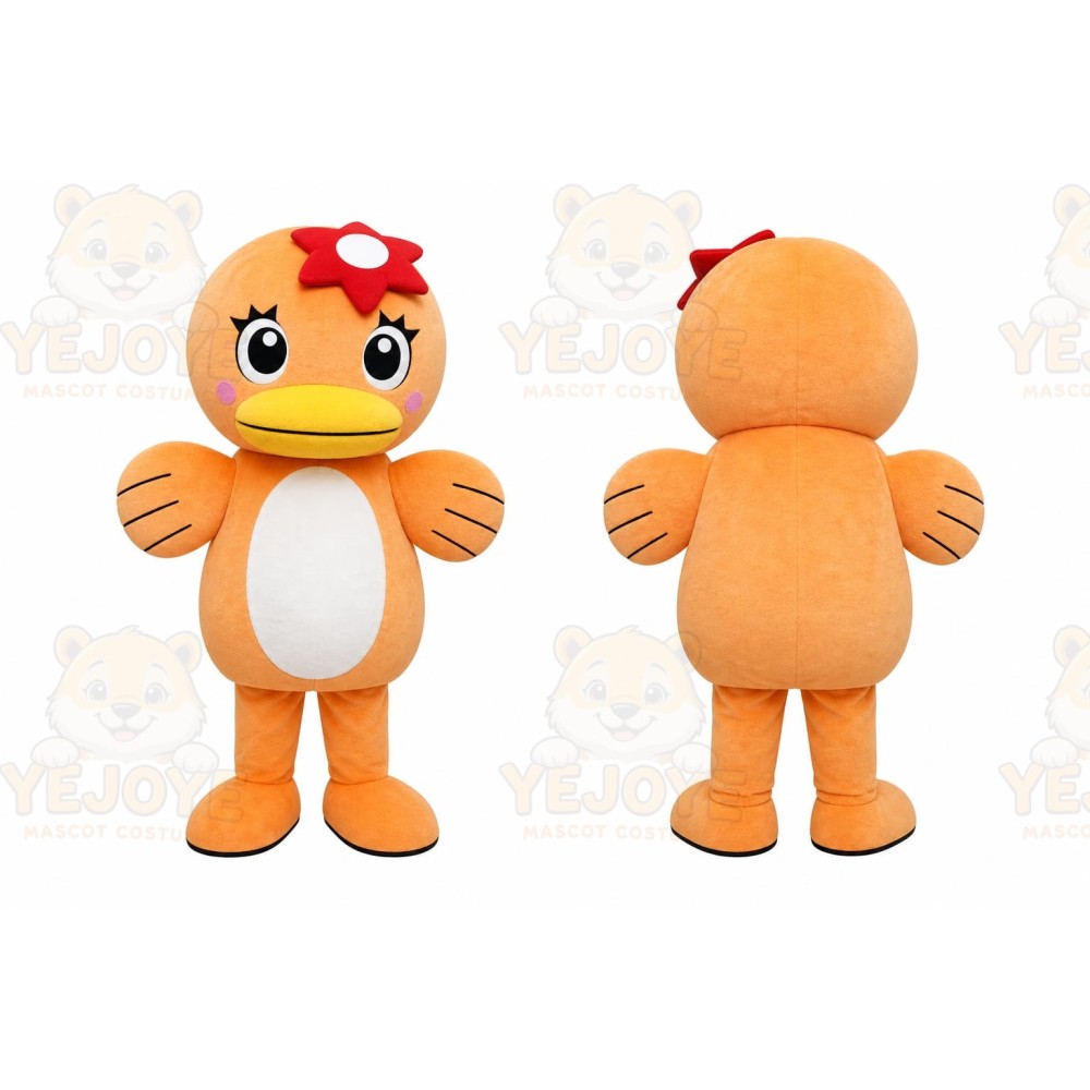 Orange Bird Mascot Costume for Children's Events