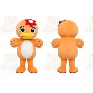 Orange Bird Mascot Costume for Children's Events