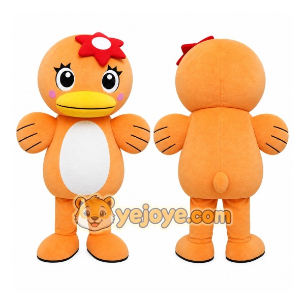 Orange Bird Mascot Costume for Children's Events