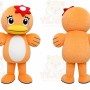 Orange Bird Mascot Costume for Children's Events