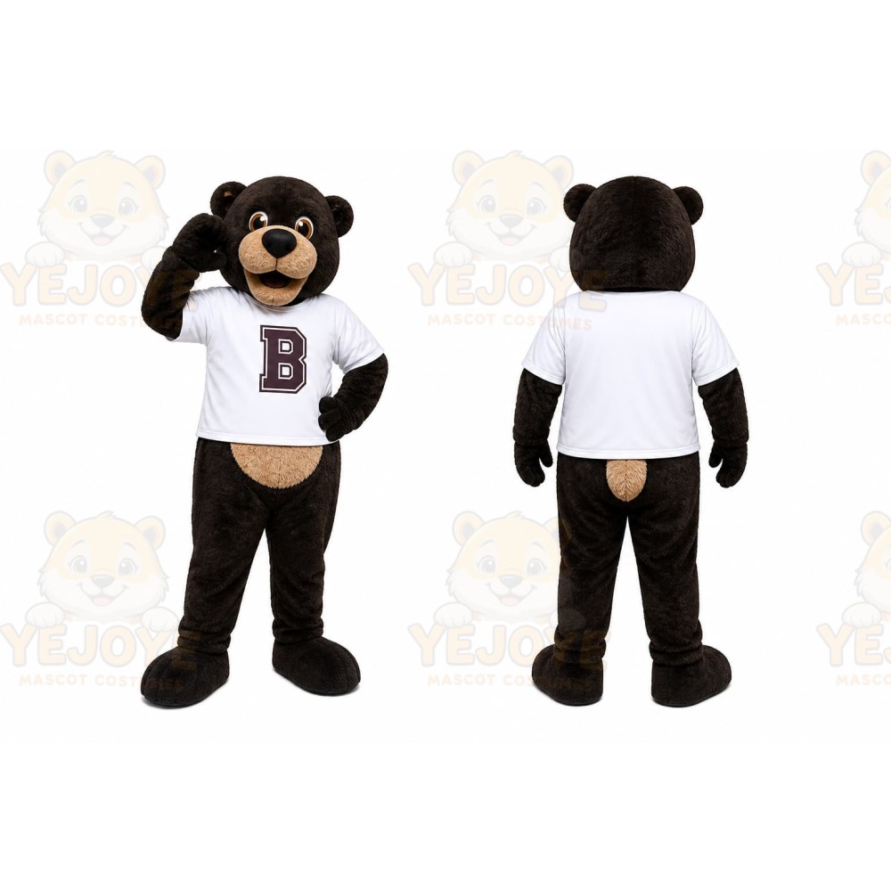Black Bear Mascot Costume for School Events