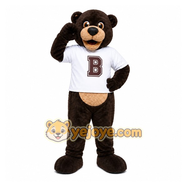 Black Bear Mascot Costume for School Events