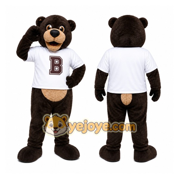 Black Bear Mascot Costume for School Events