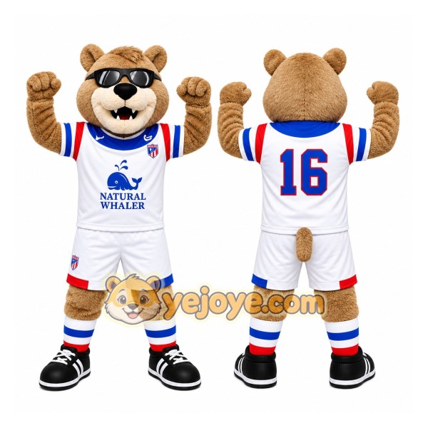 Brown Bear Mascot Costume for Sports Events