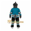 Teal Shark Mascot Costume for Sports Events Teal Shark Mascot Costume for Sports Events