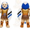 Tan Lion Warrior Mascot Costume for School Events