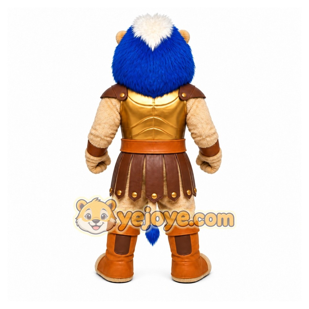Tan Lion Warrior Mascot Costume for School Events Tan Lion Warrior Mascot Costume for School Events
