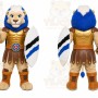 Tan Lion Warrior Mascot Costume for School Events