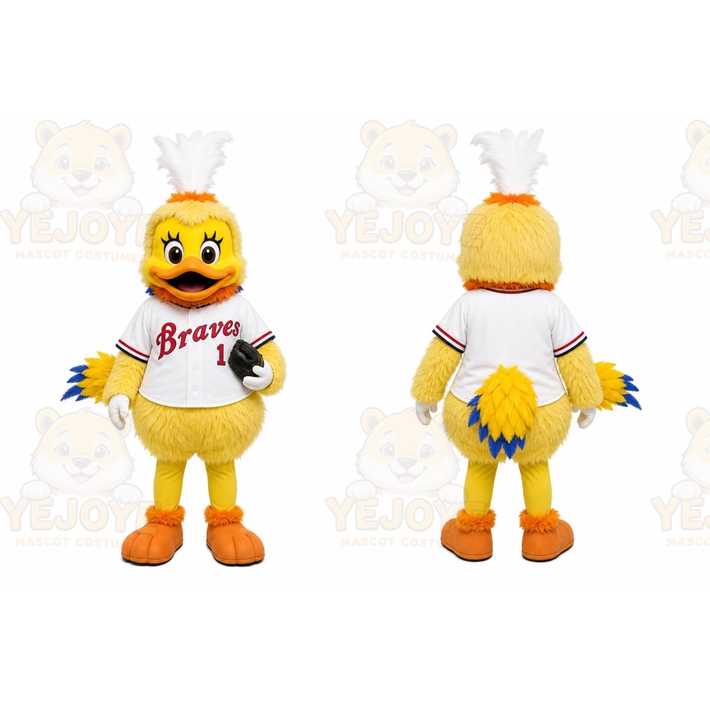 Yellow Bird Mascot Costume for Sports Events
