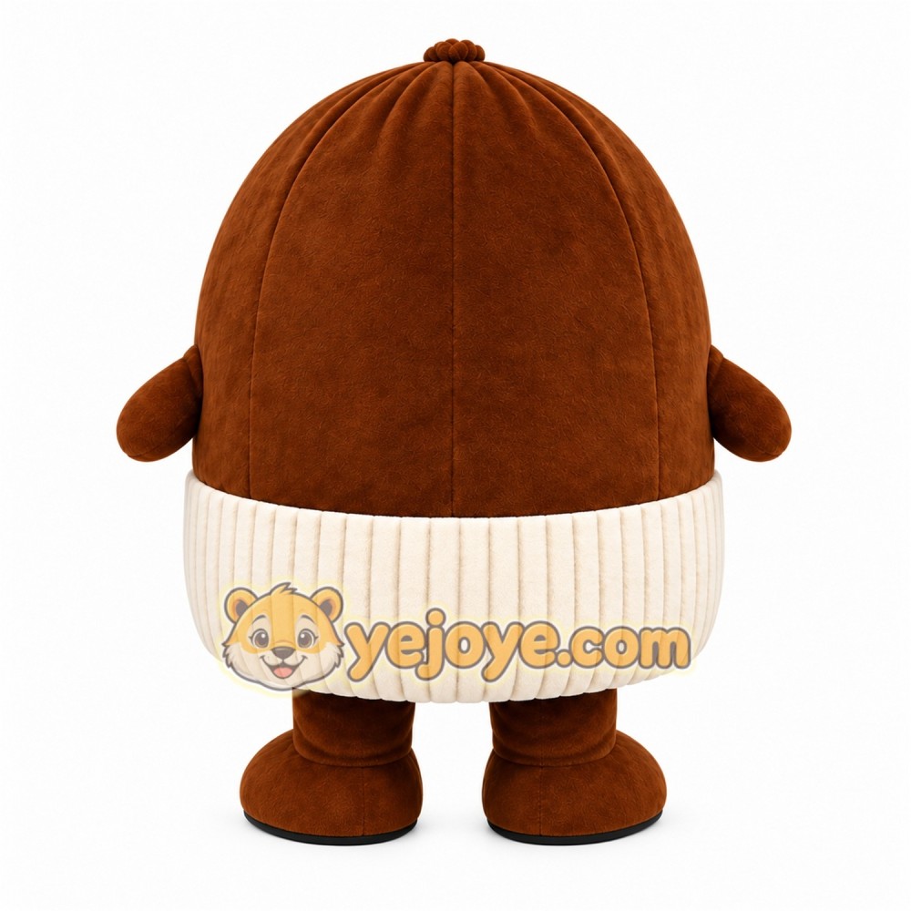 Brown Dessert Cupcake Mascot Costume for Events and Promotions Brown Dessert Cupcake Mascot Costume for Events and Promotions