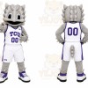 Gray Horned Lizard Mascot Costume for Sports Events